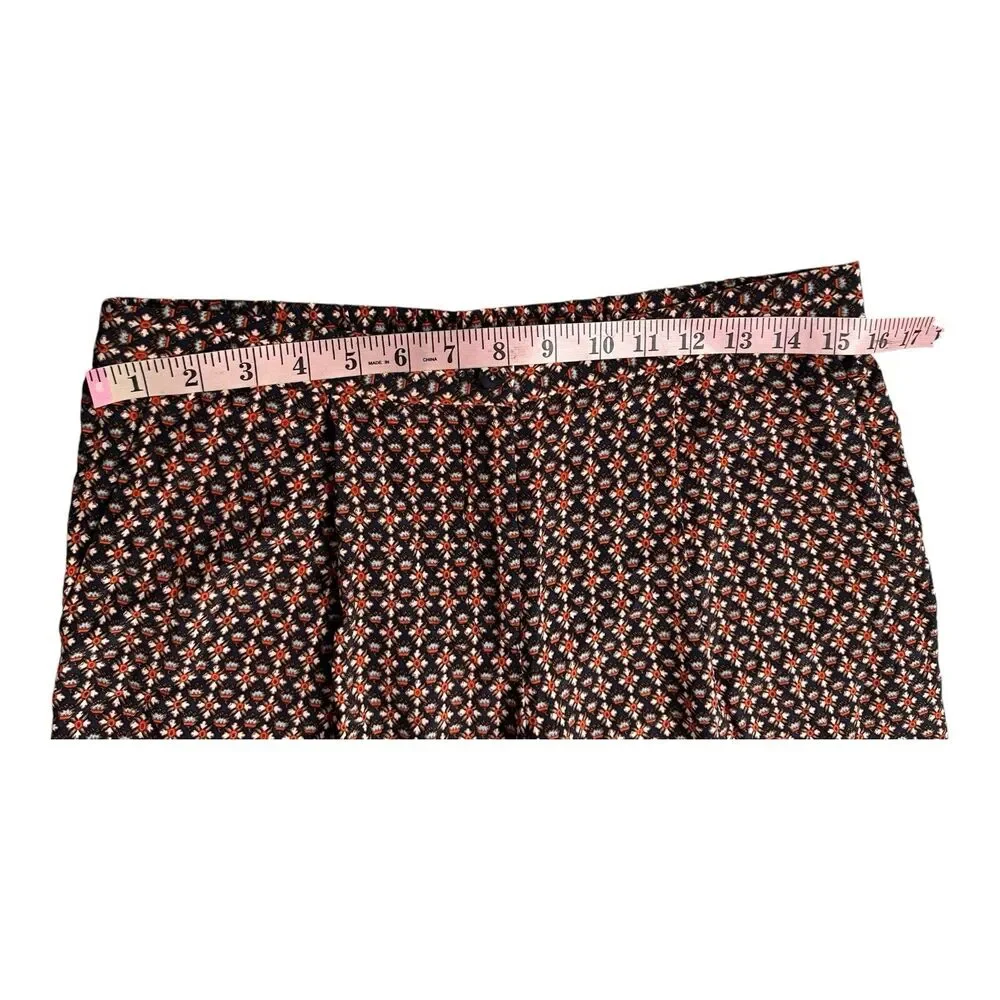 Tory Burch Women's Size 4 Elastic Waist Silk Summer Pants Floral Multicolor‎